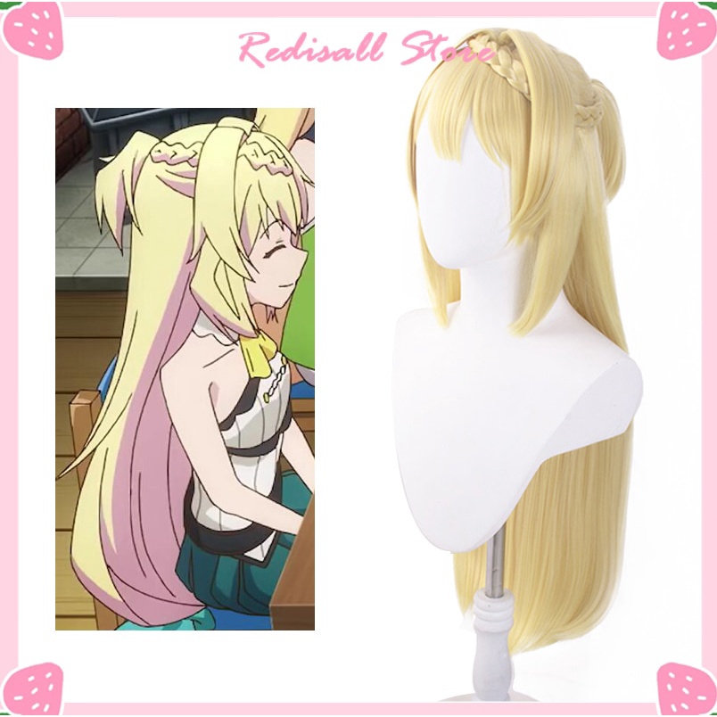 PREORDER Slime 300 Cosplay Azusa Aizawa Wig Ponytail Blonde Long Hair Slime Taoshite 300-nen Shirana