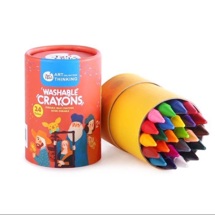 

Mantap Jar Melo Washable Silky Crayon - Non Toxic 24Pcs Trendi