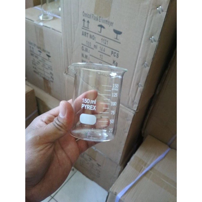 Alat Lab/Kimia/Farmasi-Beaker glass/glass kimia 150 ml PYREX