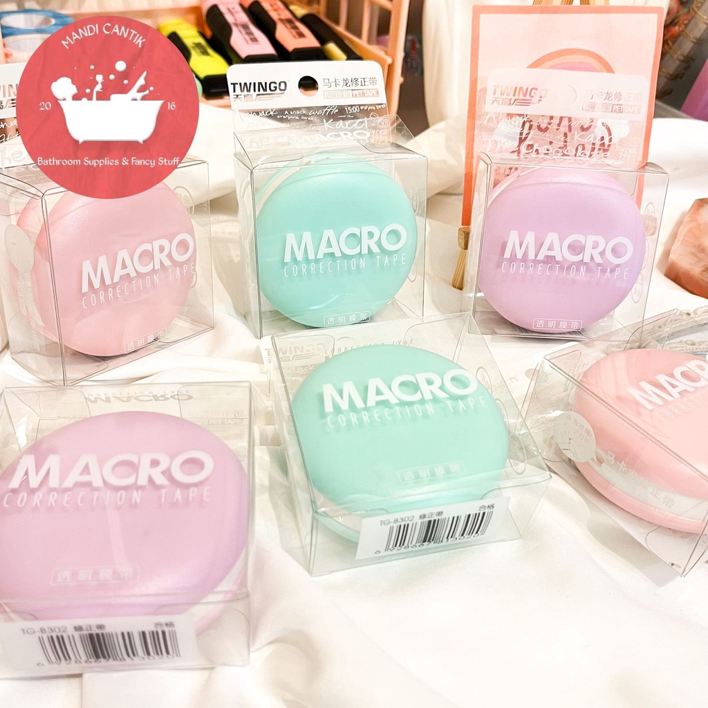 

correction tape macarons makaron makanan sweet tipe x kertas lucu alat tulis kantor imut kado unik souvernir cod