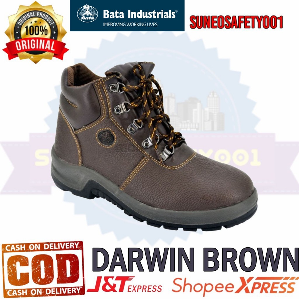 SEPATU SAFETY BATA DARWIN BROWN / SAFETY SHOES BATA DARWIN BROWN ORIGINAL BATA INDUSTRIAL