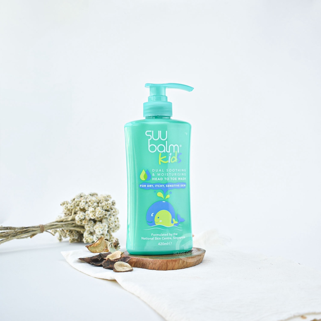 Suu Balm Body Wash Baby Kids Dry Itchy Sensitive 420 Ml