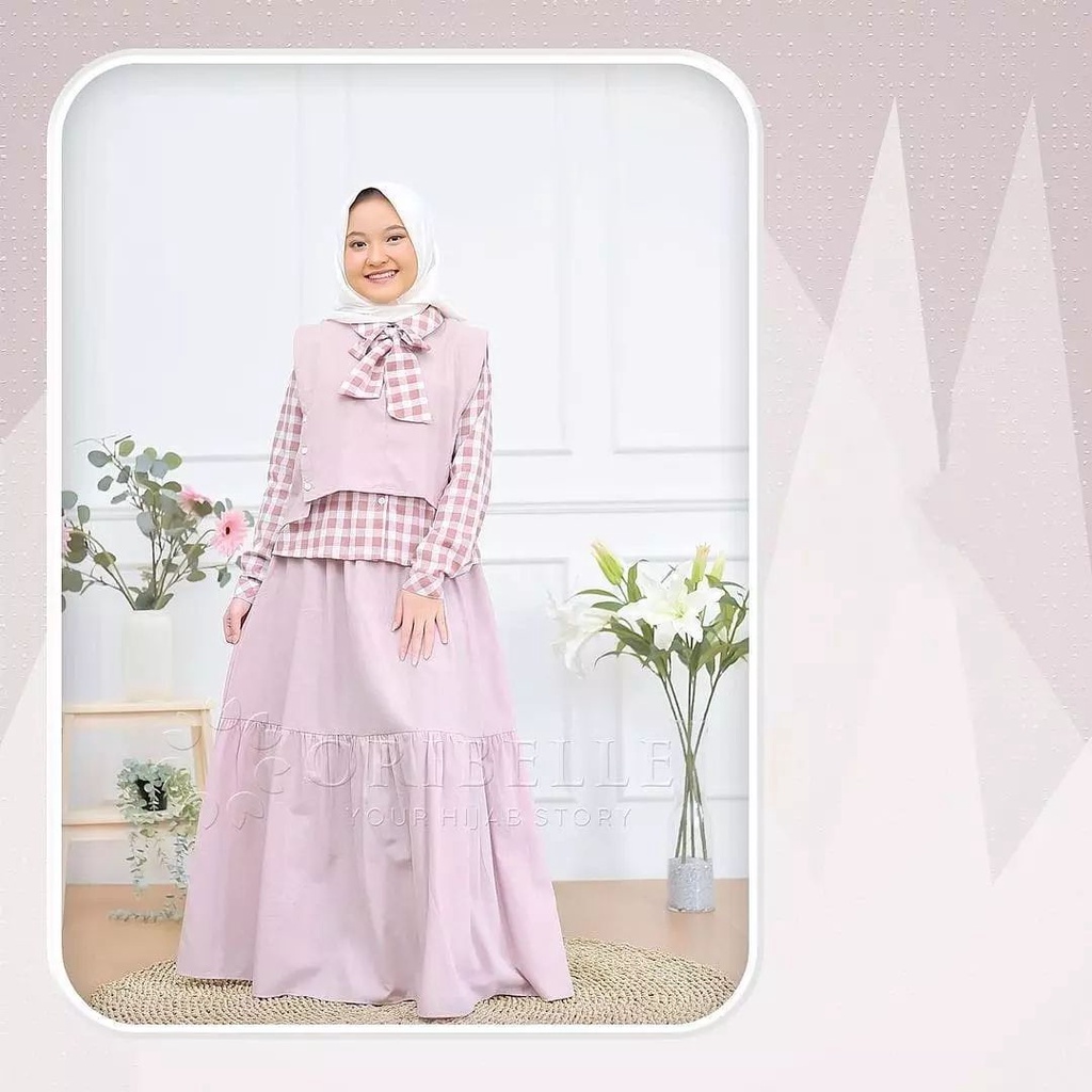 setelan rok anak perempuan motif kotak / baju setelan anak perempuan muslim / baju setelan anak perempuan mulim 10 tahun / baju setelan anak perempuan terbaru 2021 /baju setelan anak perempuan terbaru / rok set anak perempuan panjang / rok set anak peremp