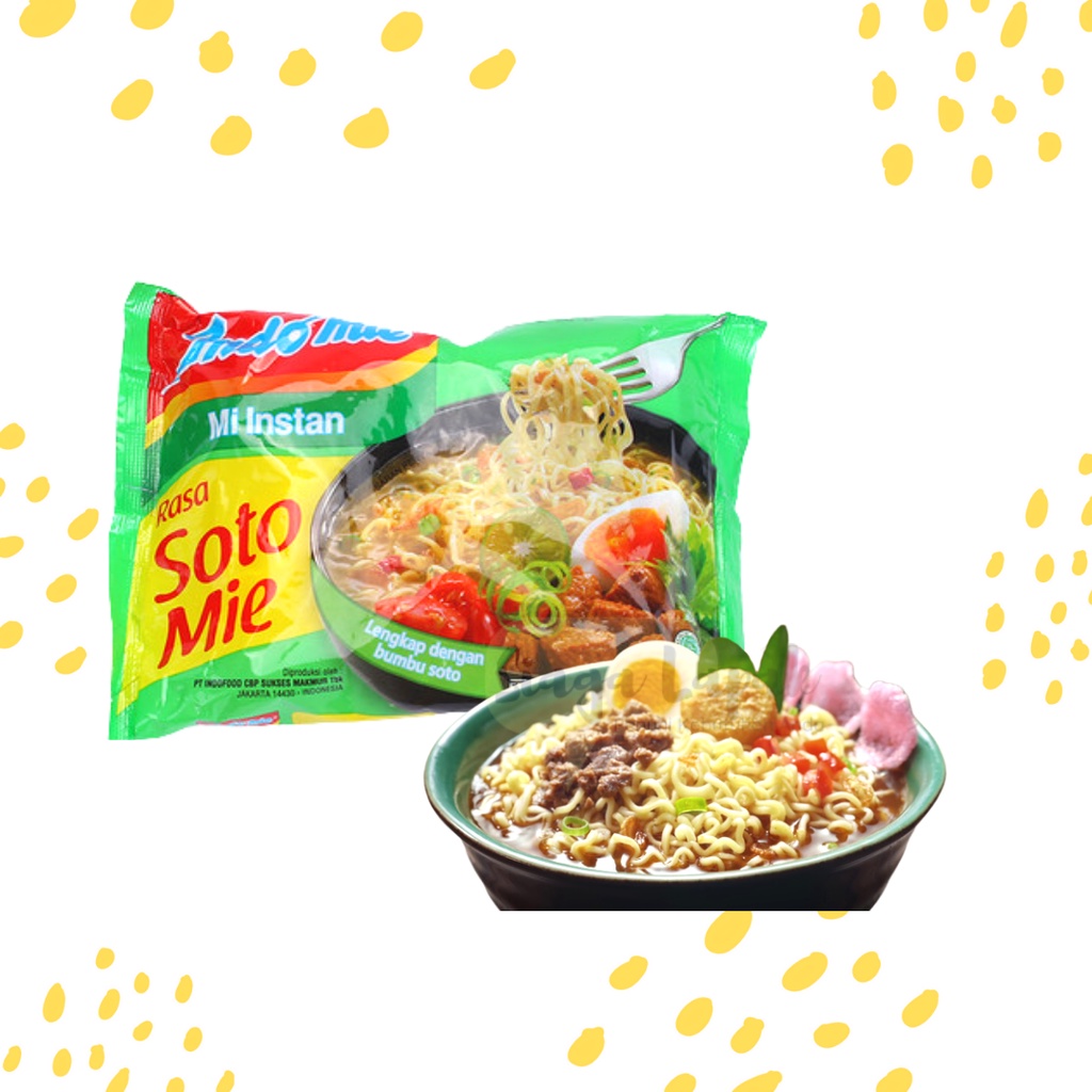 Indomie Soto Mie Kuah 1pcs - Indomi Mie Instan