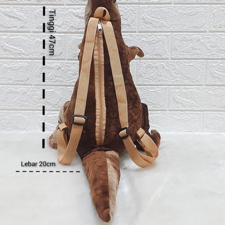 Model Baru ⌒ Tas Ransel Dinosaurus / Backpack Dinosaurus / Tas Boneka Anak Laki Laki KGModel Baru ⌒
