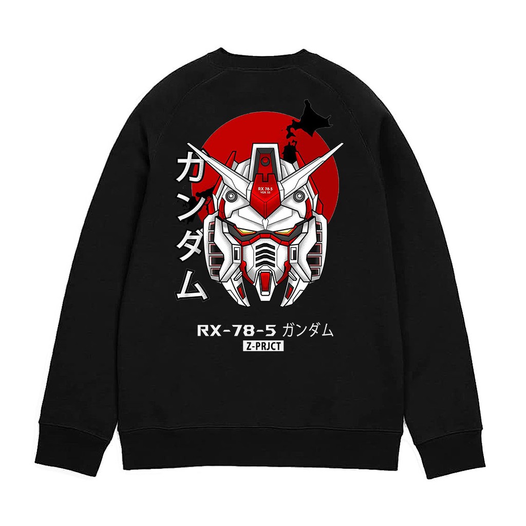 Crewneck Anime Gundam RX 78-05 Limited Edition / Crewneck Japan / Crewneck Pria / Size M L XL XXL
