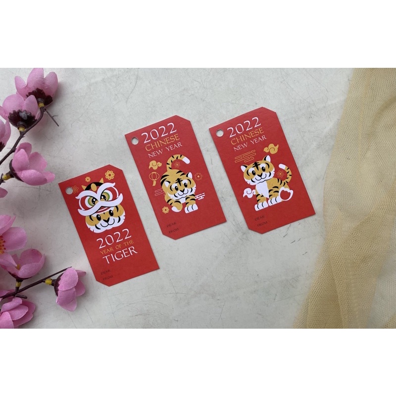 

Tag Imlek 2022 15pcs /hangtag tiger chinese new year/card imlek/gantungan kartu imlek hampers sincia