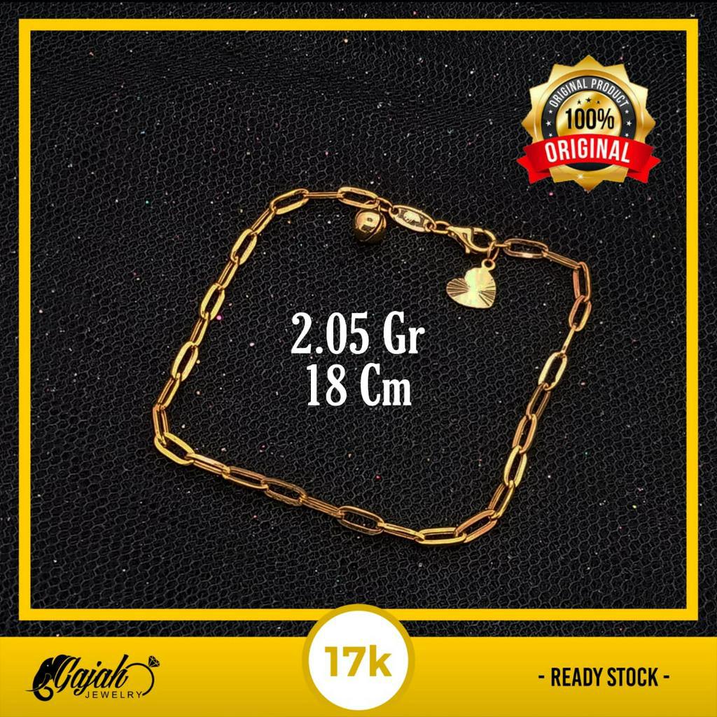 Gelang Emas 17K - 2.05 Gr Kadar 750 - 4994