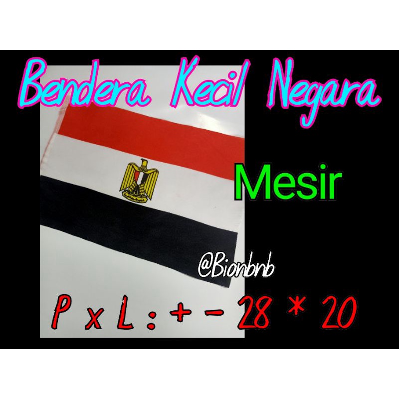 Bendera Negara Mesir Ukuran Kecil Bendera Negara Piala Dunia Mesir Bendera Negara Aksesoris
