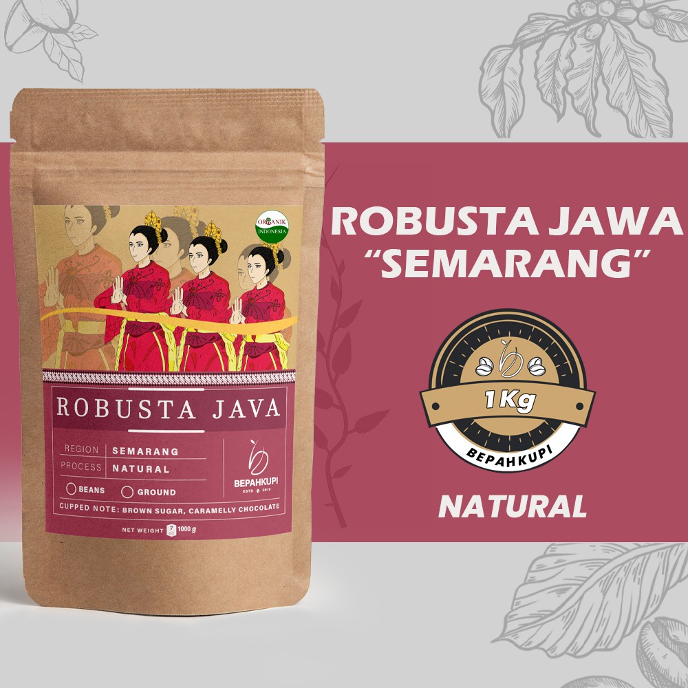 

Kopi Organik Robusta Semarang BEPAHKUPI 500 gr/1 kg - Organic Robusta Semarang || Biji Sangrai/Bubuk