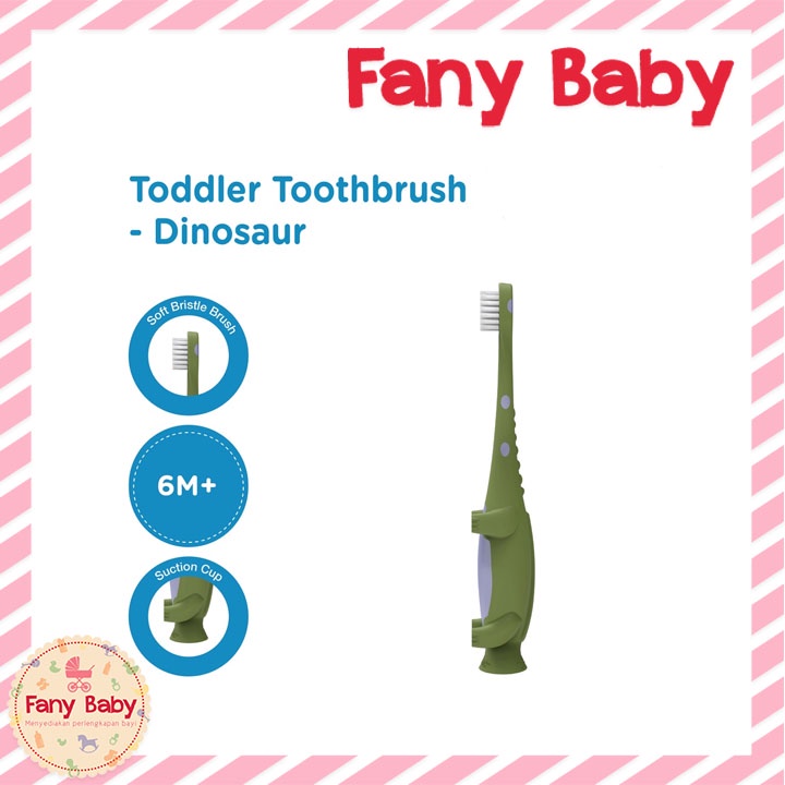 DR BROWN TOOTHBRUSH DINOSAUR GREEN/HG088