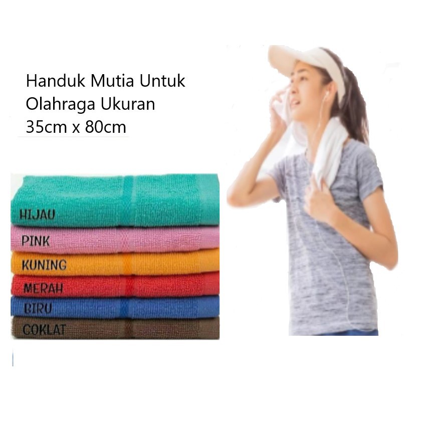 Pilih Warna - Handuk 80 x 35 Handuk Leher AMANDA MUTIA | Towel Mandi Perlengkapan Rumah Tangga Traveling Keluarga Pria Wanita Open