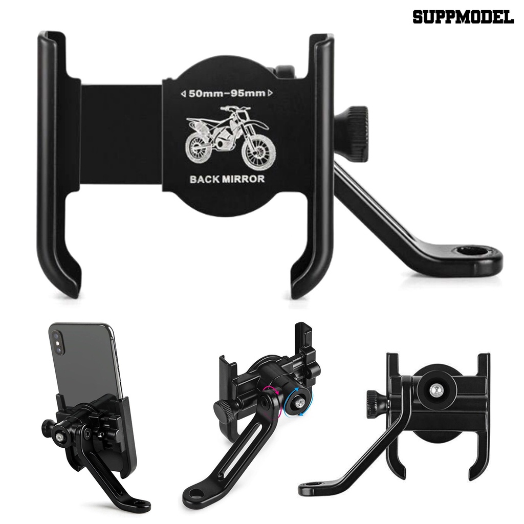 Sdl Bracket Dudukan Handphone Adjustable Bahan Aluminum Alloy Untuk Setang Motor