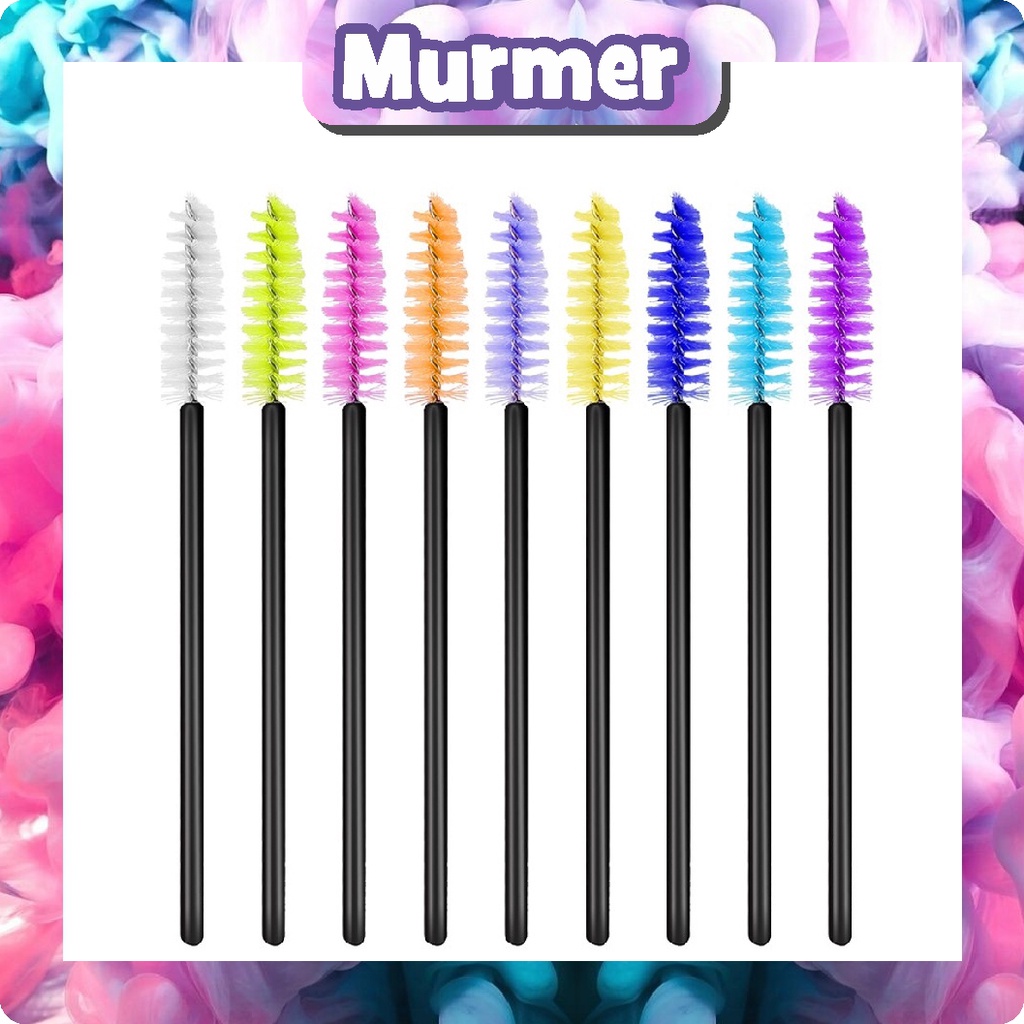 MurmerOfficial Disposable Lip Brush/Mascara Wand Applicator / Mascara Wand Brush Sisir Mascara / Eyeliner Brush Mascara Wand Brush/Kuas Bibir/ Spoolie Brush/ Sisir Kuas Maskara Sikat Eyelash Bulu Mata Extention R743