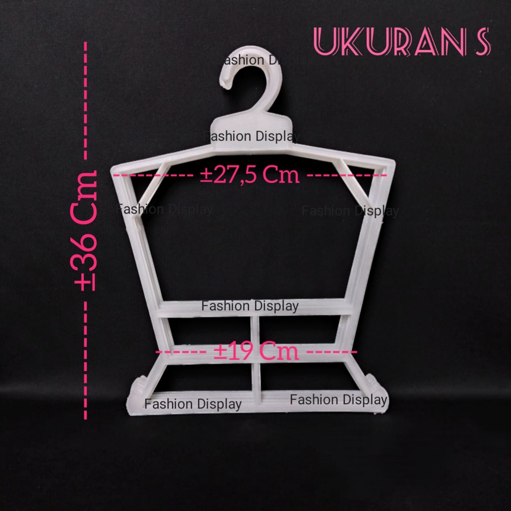 Hanger Layang Setelan Anak Ukuran S / 11 Inch Bahan Ori / Hanger Plastik Anak-BH