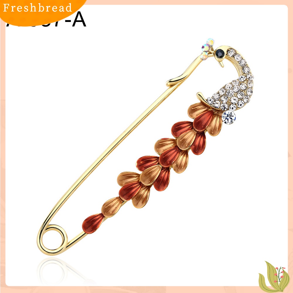 [ TERLARIS]Fashion Rhinestone Drop Oil Brooch Pin Suit Scarf Breastpins Women Girl Jewelry