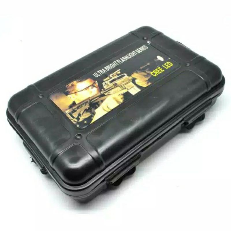 Box Kotak Tempat Penyimpanan Plastik Senter LED Tebal Waterproof
