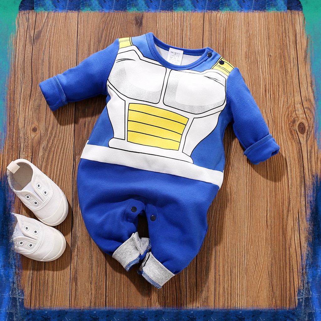 Baju Bayi Anime Jumper Premium Dragon Ball Bejita Biru Lengan Panjang