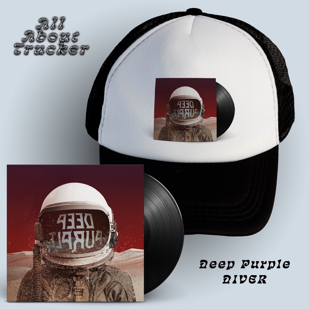 Trucker Hat Deep Purple - Diver | Vinyl | Topi Jaring Deep Purple