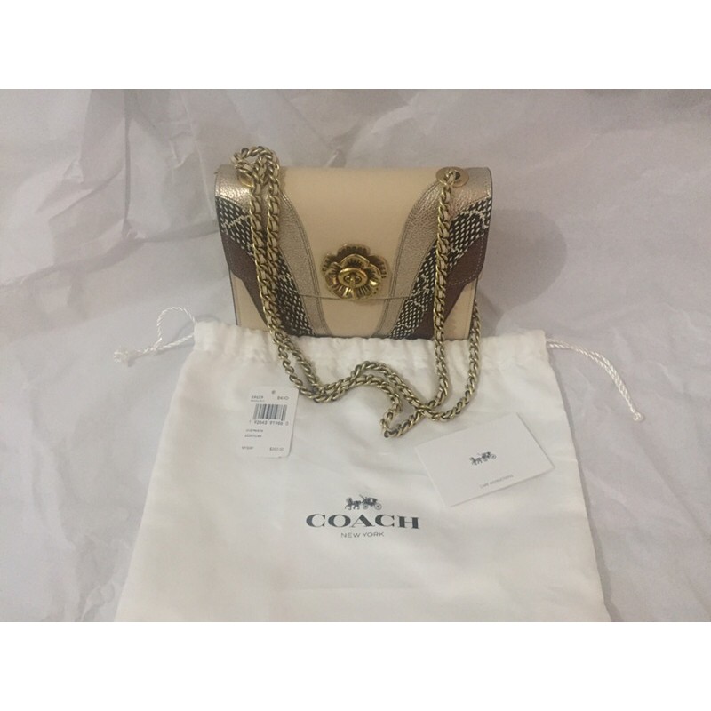 

Coach 69659 Parker 18 Wave Patchwork Snakeskin