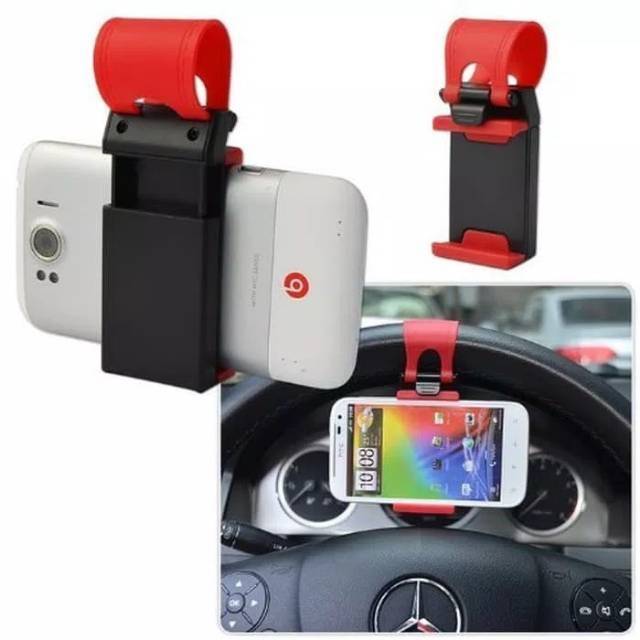 holder Lazypod setir mobil car steering - holder mobil untuk hp remote audio gps multifungsi