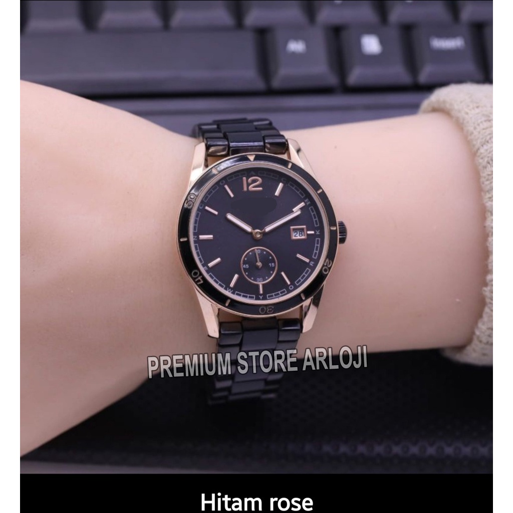 Grosiran Jam Tangan Wanita Psa H10-3120 Analog Tali Rantai Tanggal Detik Bawah Aktif Original Garansi 6 Bulan Free Baterai Cadangan (COD)