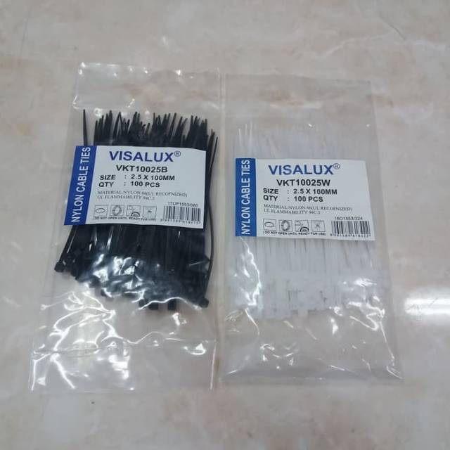 Kabel Ties 10cm Visalux / Nylon Cable Ties 100mm / Cable Tie 10cm