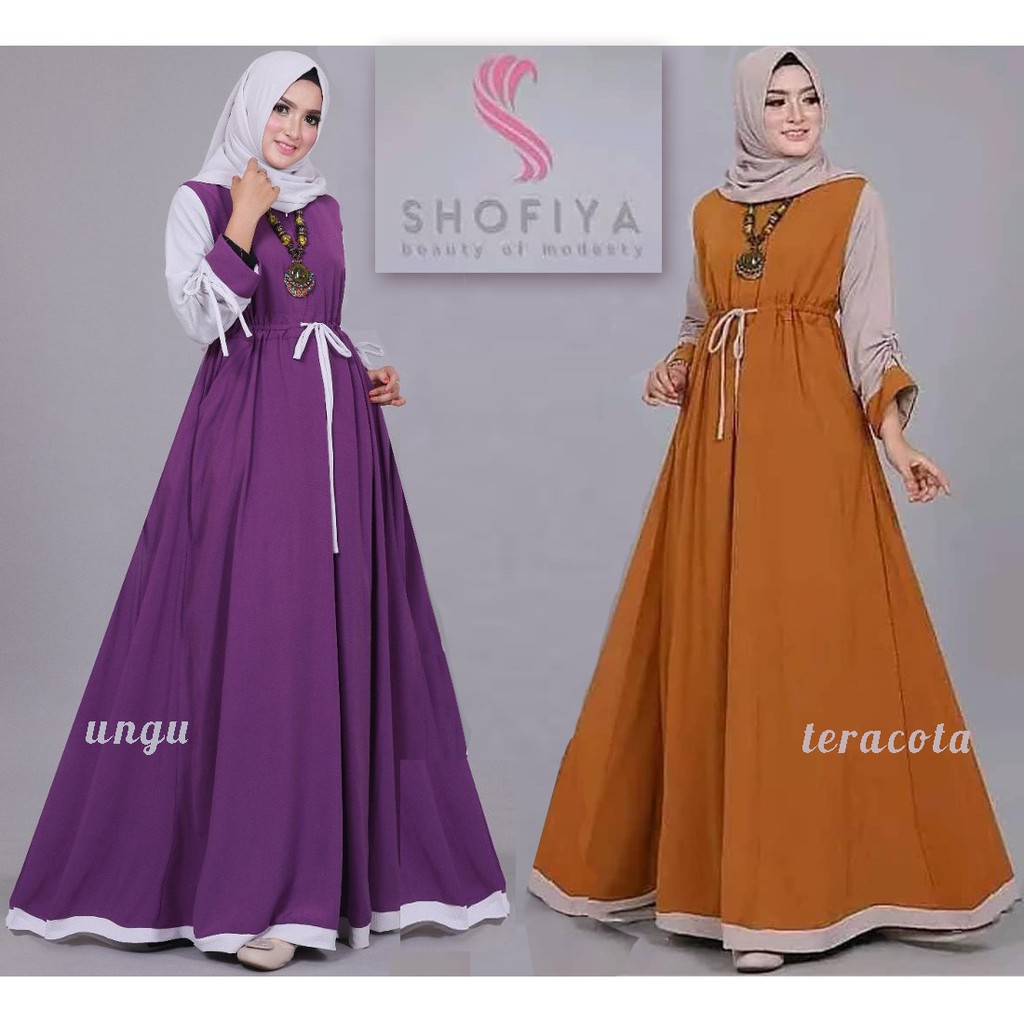 PROMO MAXI BAJU MUSLIM WANITA GAMIS KEKINIAN