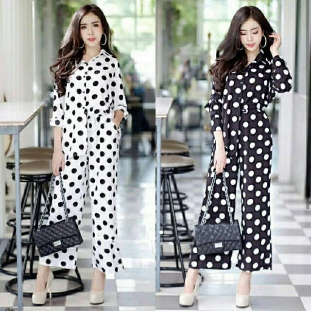 STELAN HAPPY MOTIF FULL POLKADOT BAHAN KATUN RAYON