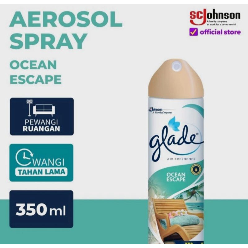 glade pengharum ruangan ocean escape 350ml ( besar)