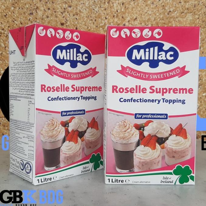 

(BISA COD) Whipping Cream Millac Roselle Supreme 1 Liter