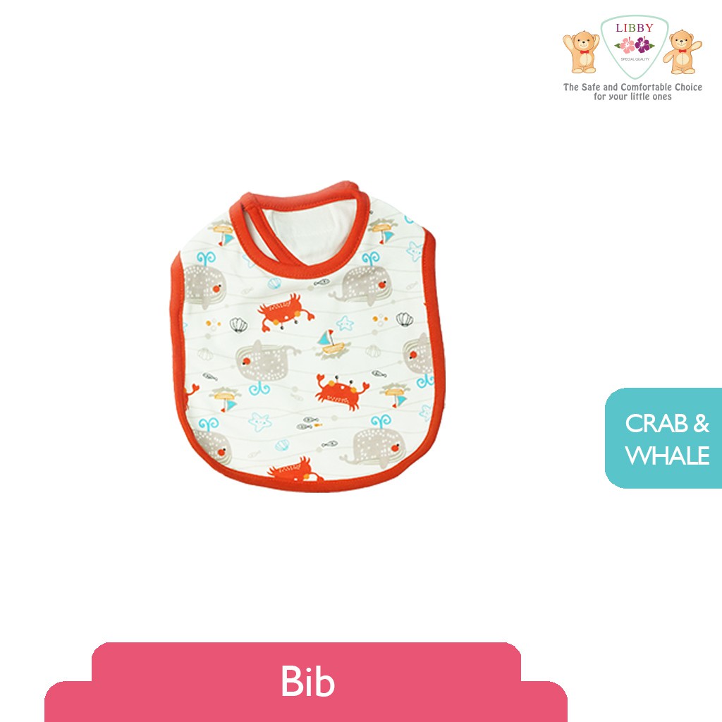 Libby Slaber Bayi Motif Fullprint - Celemek Bayi - Slaber Bayi Katun Halus