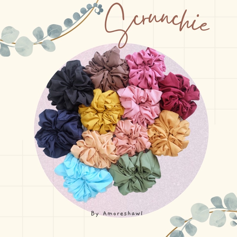 scrunchie jumbo/ ikat rambut /ikat cepol hijab /ikat rambut jumbo