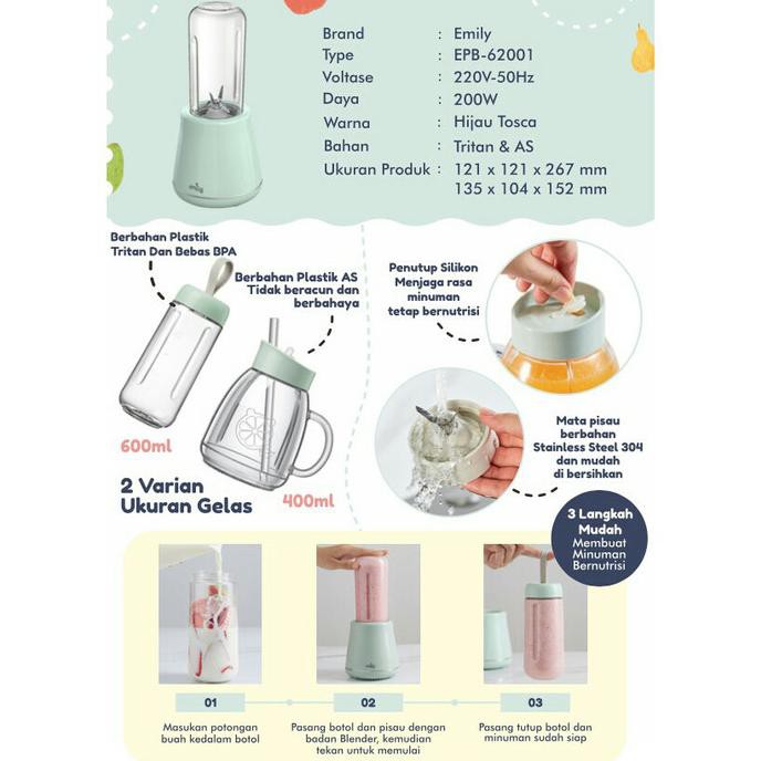 (Ready Stock) Emily - Portable Blender Amkhub2002