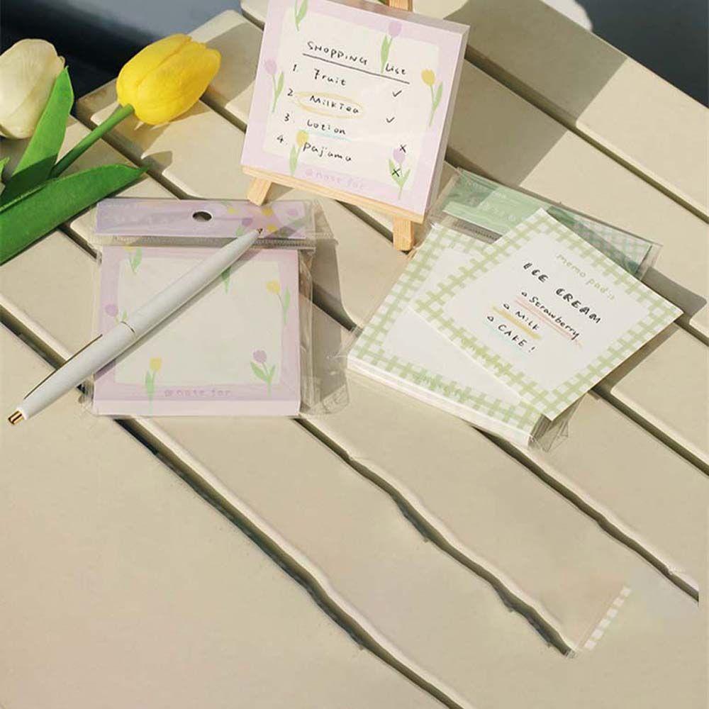 Mxbeauty Notepad Simple Style Daily Plaid Memo Pad Sticky Labels To Do List Paper Tangan Catatan Akun Tinggalkan Kertas Pesan