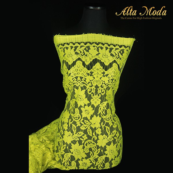 

Alta Moda Brokat Semi Perancis Keraton Floral Parsley Lime Green(2.5M)