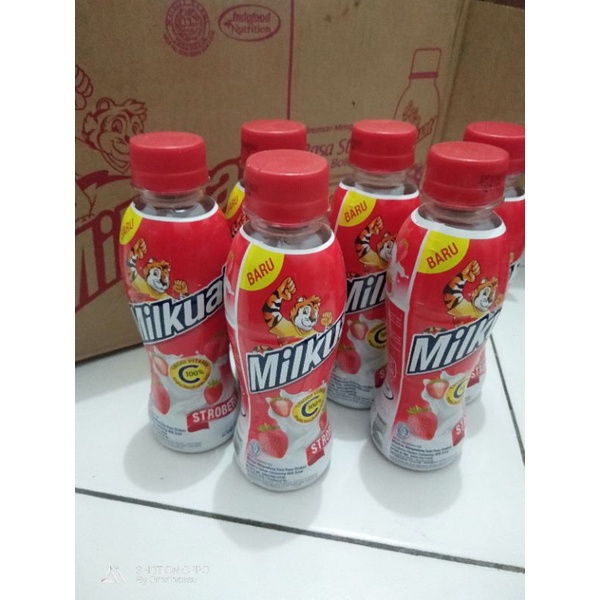 (PROMO)MILKUAT UHT 180ML/MILKUAT botol/Milkuat susu rasa strawberry