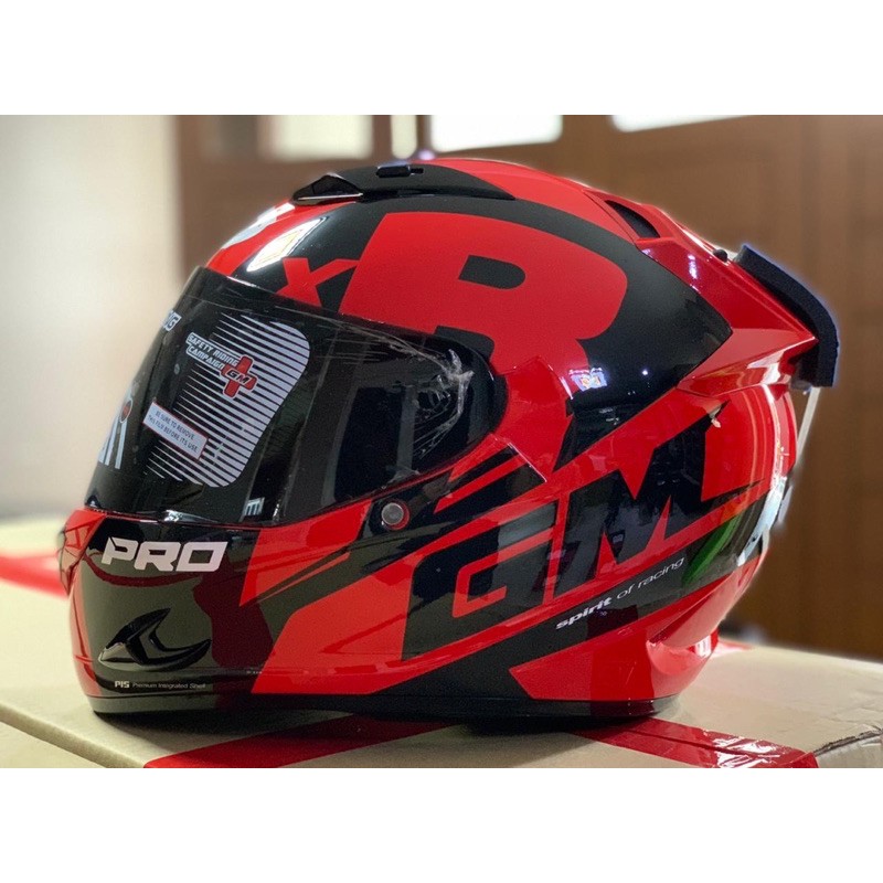 GM RACE PRO ZR650 RED ( visor smoke )