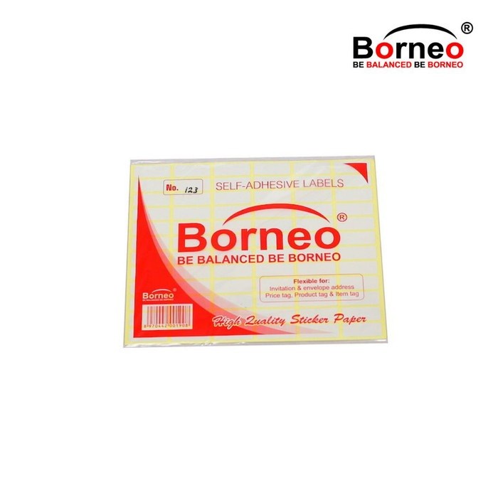 Label Harga Borneo No. 123 - LBH0123