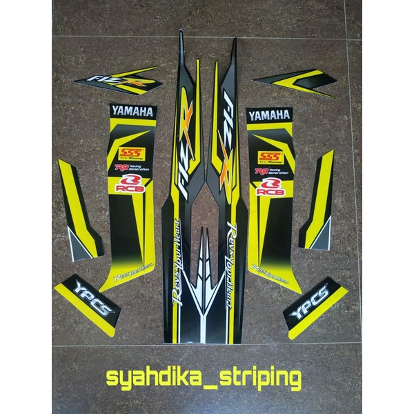 STICKER STRIPING LIS BODY YAMAHA FIZ R F1Z R FIZR VARIASI HITAM KUNING| STRIPING FIZ R VARIASI SPECI