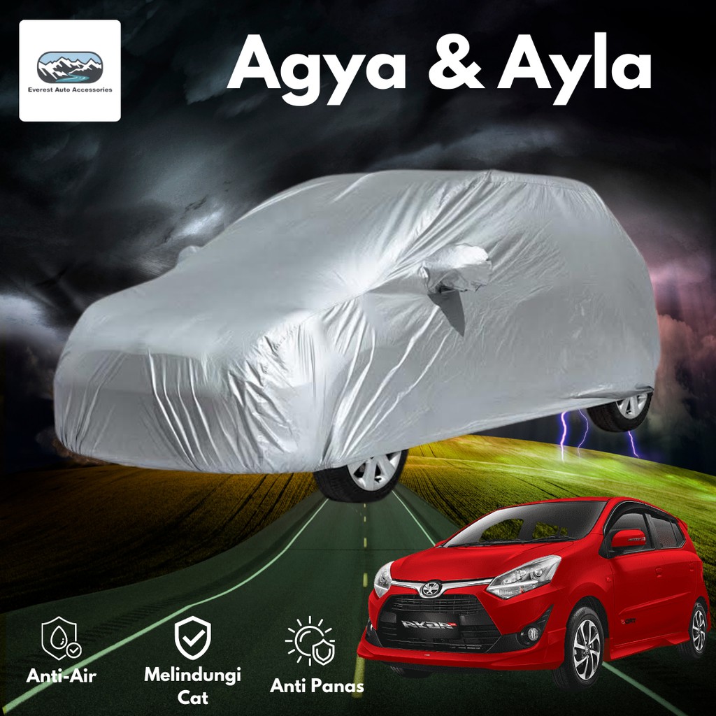 Body Cover Selimut Mobil Sarung Mobil Waterproof Anti AIr Outdoor Avanza Xenia Agya Ayla Calya dll..