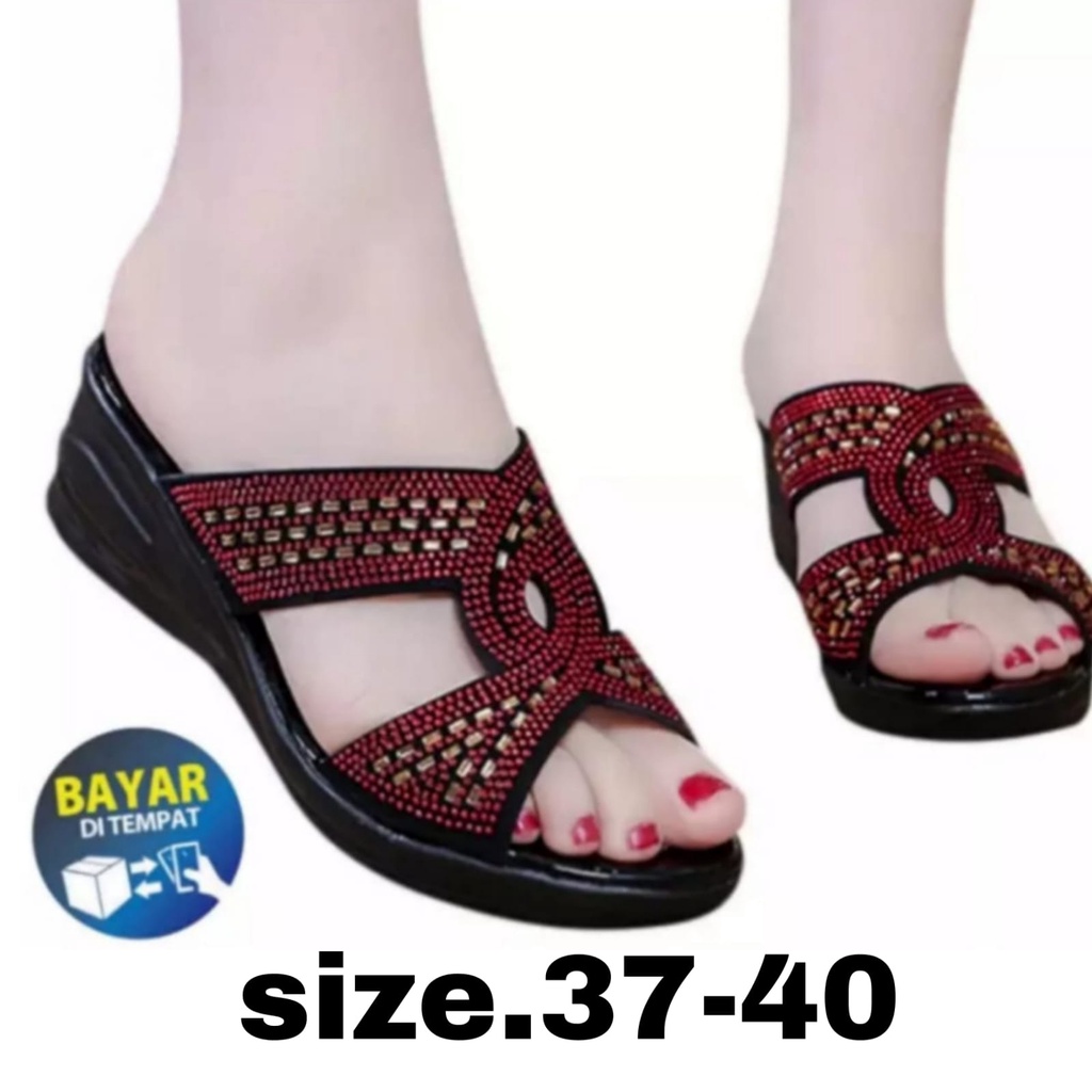 Sandal Wedges Wanita Kicker Terbaru 2021