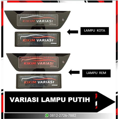 TEMPAT PLAT KHUSUS ALL NEW AVANZA 2015 Up + LAMPU (BIRU &amp; PUTIH)