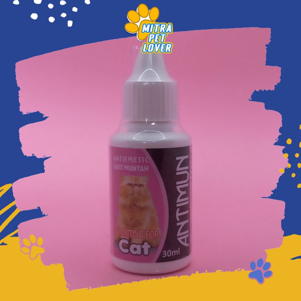 ATASI MUNTAH AKUT KUCING - ANTIMUN CAT 30 ML - OBAT TETES ANTI INFEKSI PENCERNAAN MABUK &amp; STRESS KUCING KITTEN - MURAH GARANSI KUALITAS ASLI ORIGINAL - PET ANIMAL HEALTHCARE &amp; VETERINARY TAMASINDO OBAT &amp; VITAMIN HEWAN PELIHARAAN MITRAPETLOVER