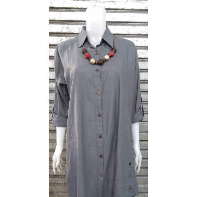 TUNIK KEMEJA WANITA / TUNIK KATUN RAMI IMPORT / TUNIK KEMEJA POLOS