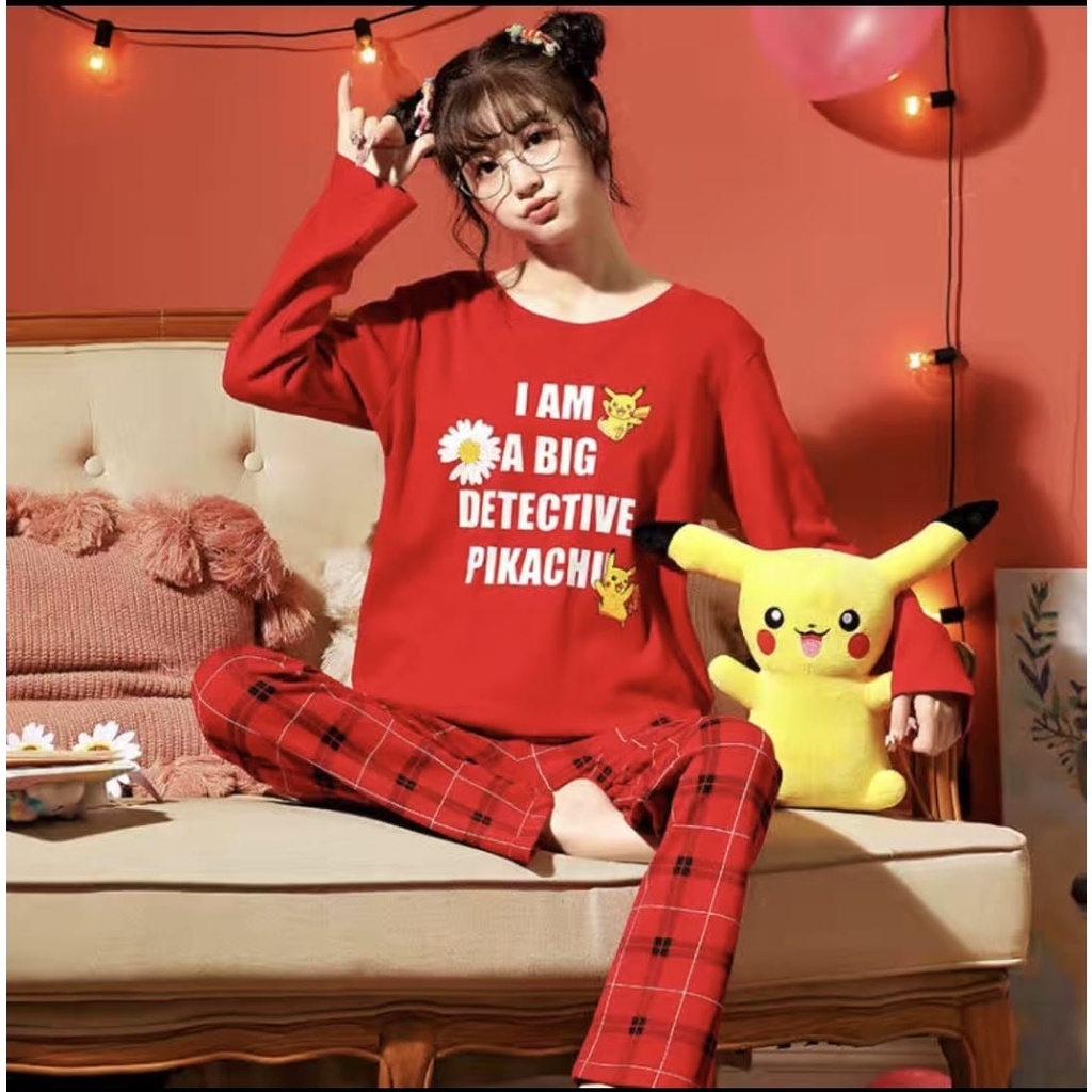 PP baju tidur wanita bahan kaos katun import premium