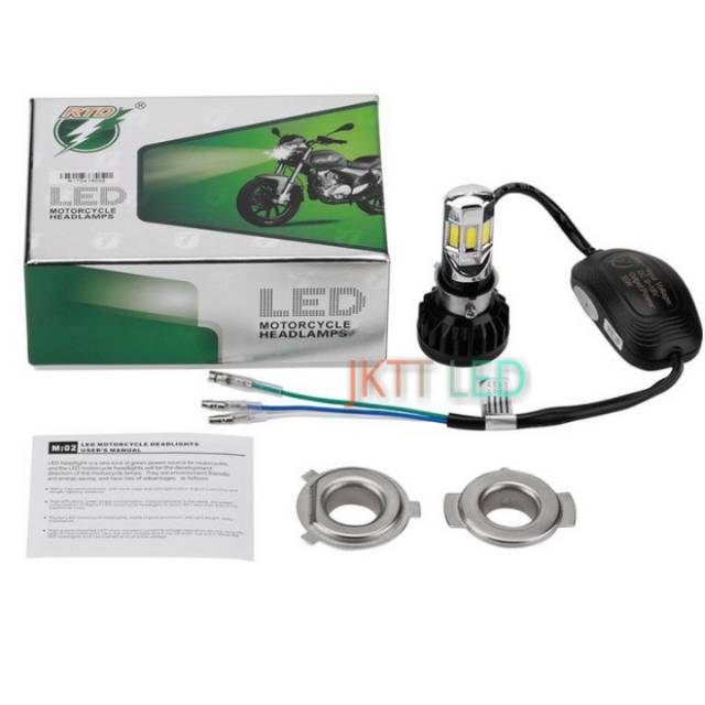 Lampu depan LED RTD 6 SISI lampu motor led original