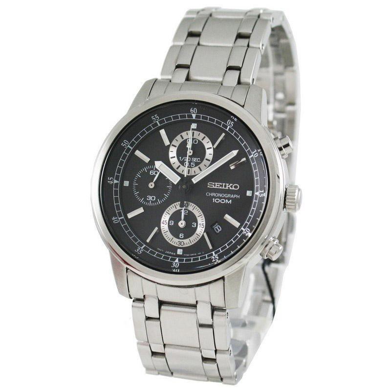 Seiko Quartz SNDC27P1 Chronograph Black Dial | Jam Tangan Pria SNDC27