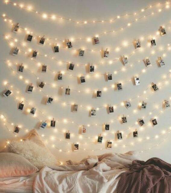 [Bayar di Tempat] 25 Cetak Polaroid+25 Wooden Clip+1 Lampu Tumbler+2,5m Tali Rami