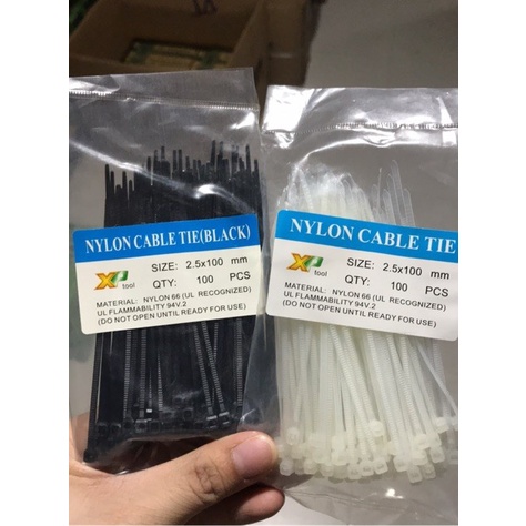 Kabel Ties 10cm 10 cm 100pcs 2,5 x 100mm Cable Ties Pengikat Kabel Tis